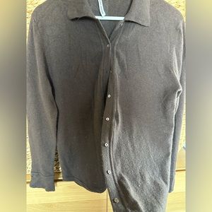 Cashmere button up